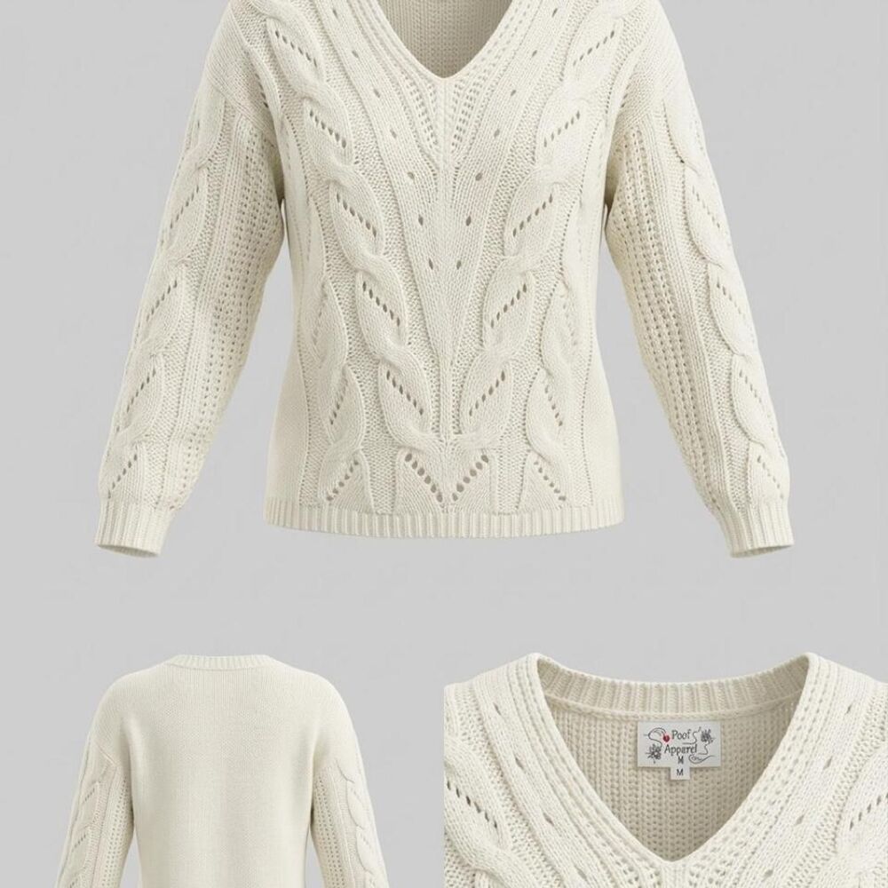 Poof-apparel Women's White Jumper